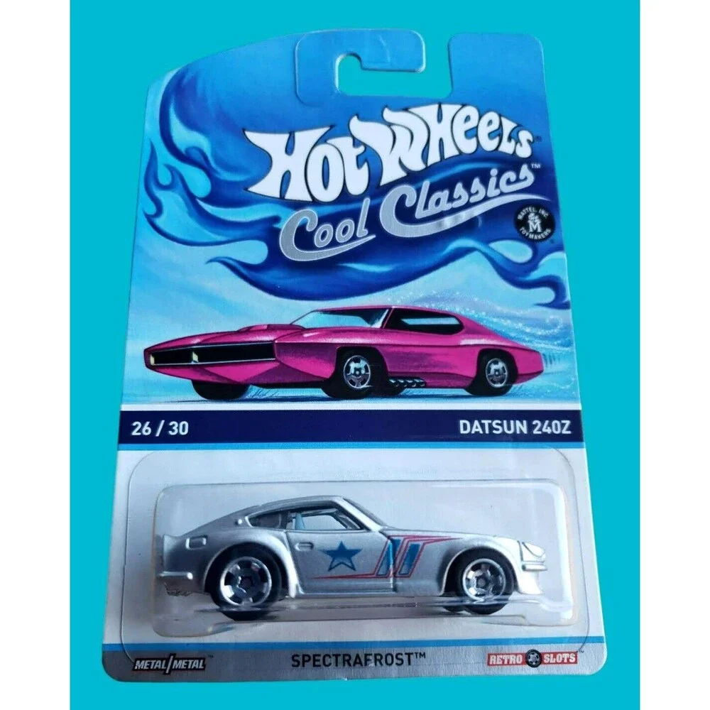 2014 Hot Wheels DATSUN 240Z Spectrafrost Silver COOL CLASSICS 26/30 1:64 RSW MOC